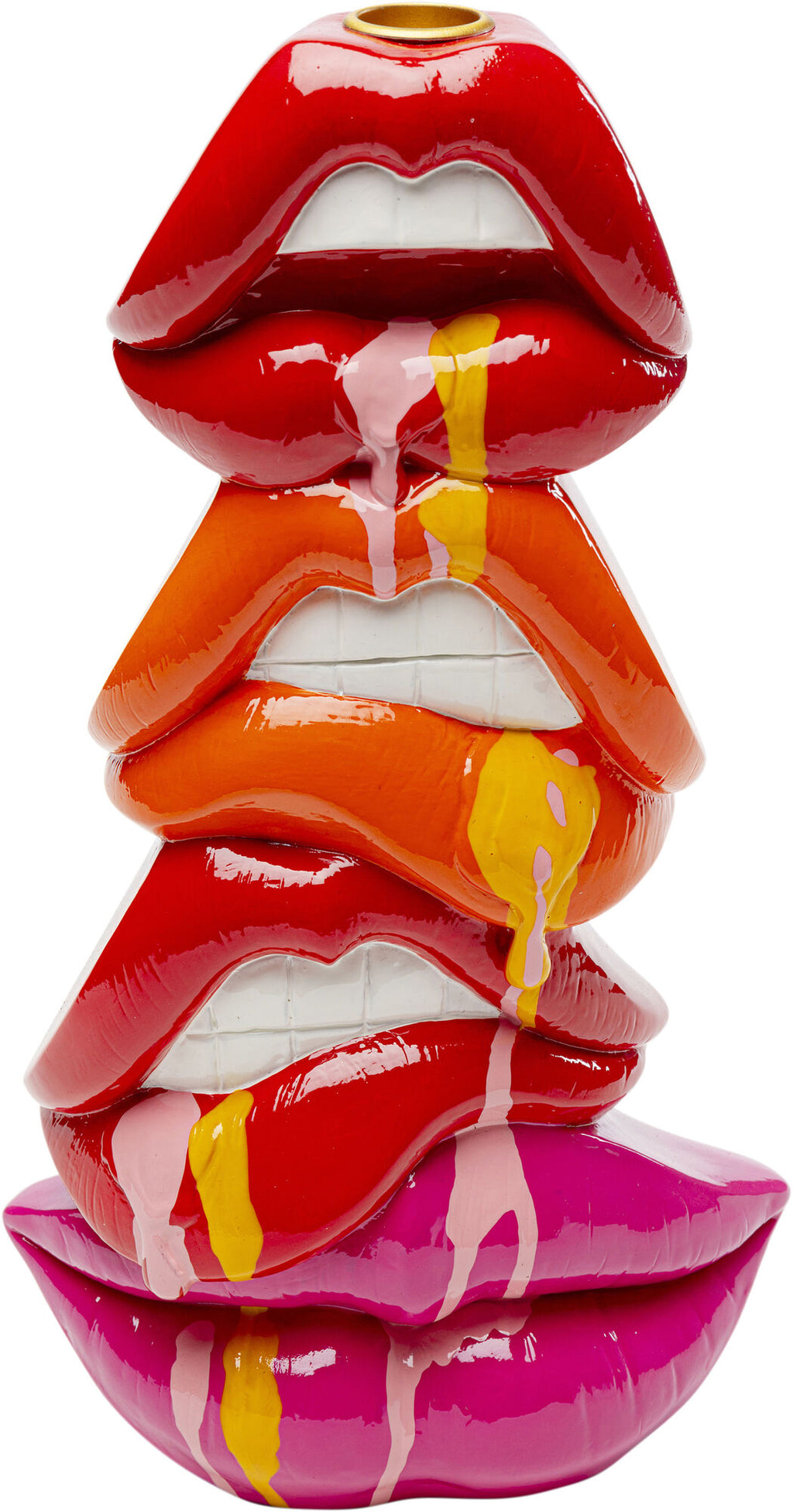 Lips Pop-Art Vase — Handmade Decoration