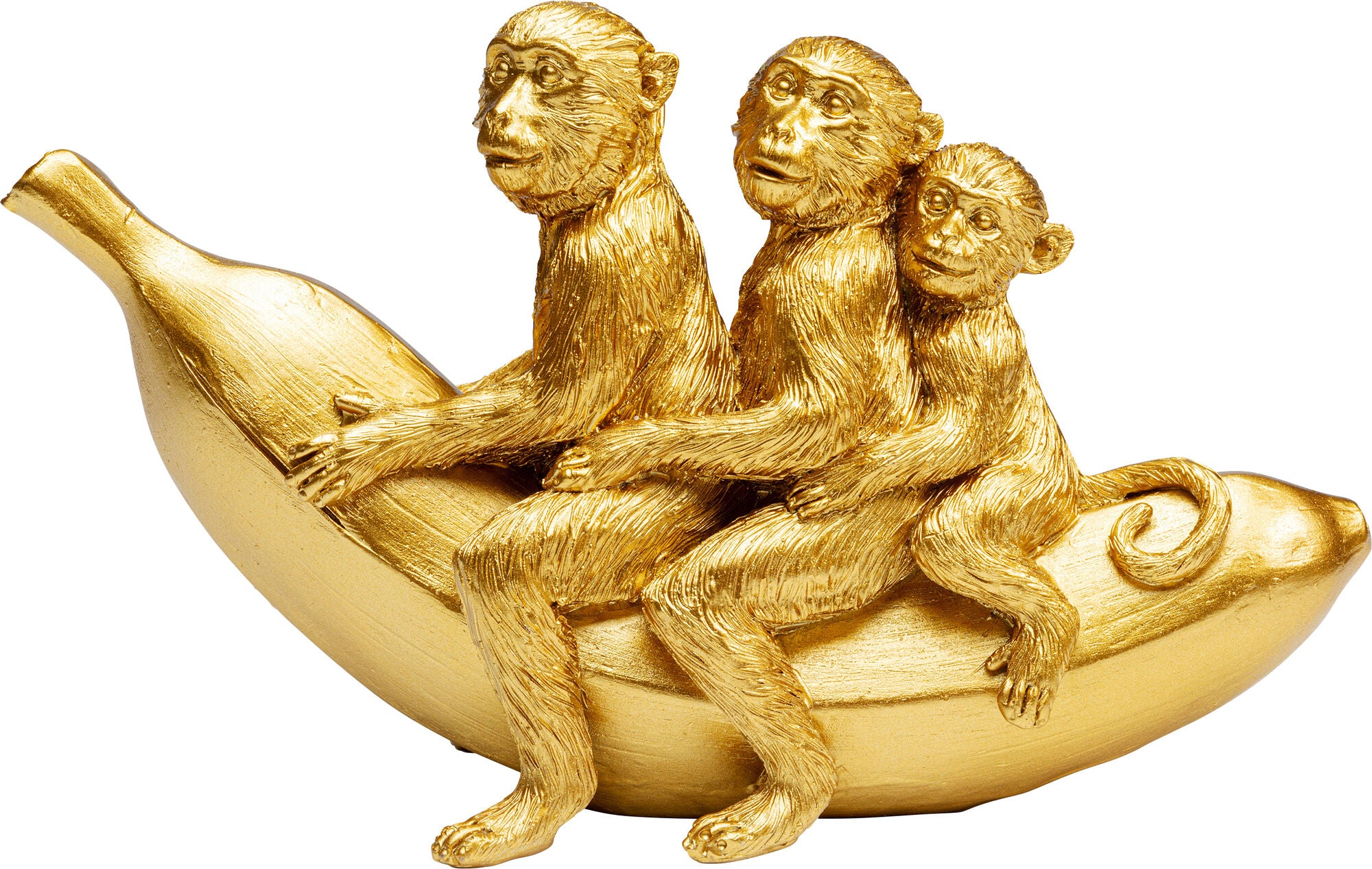 Monkeys on a Banana — Handmade Decorative Figurine