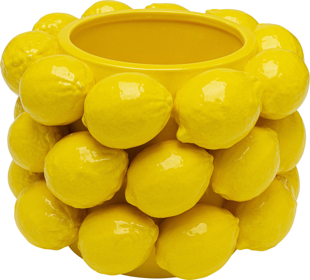 Mini Lemon Vase — Handmade Ceramic Decoration