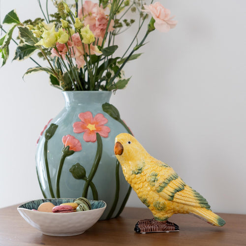 Ceramic Parrot — Handmade Decorative Figurine