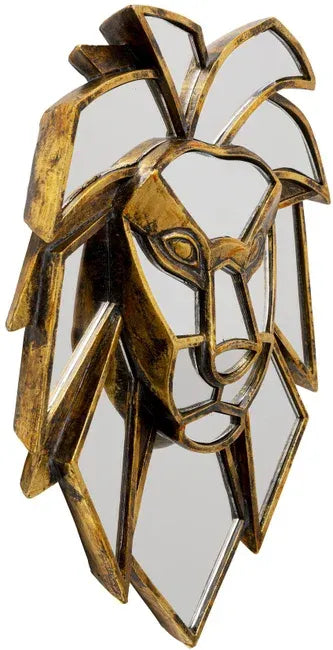 Mirrored Lion — Handmade Wall Decoration