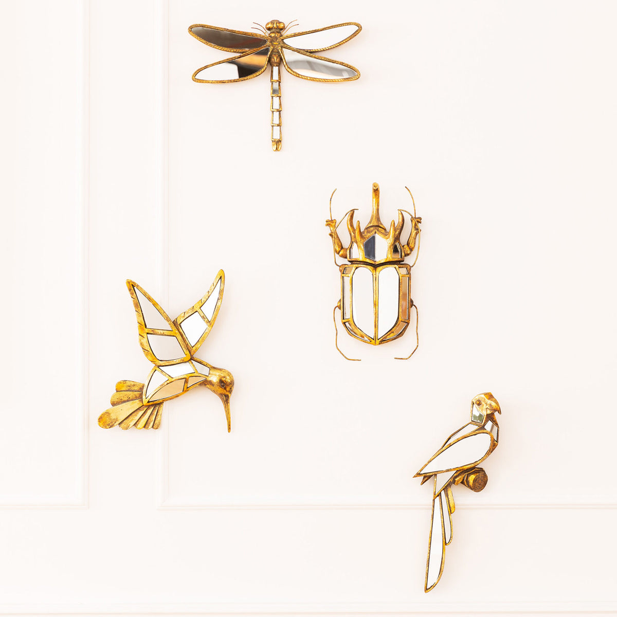 Mirrored Beetle — Handmade Wall Decoration