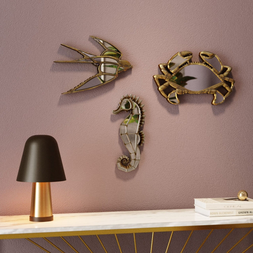 Mirrored Swallow — Handmade Wall Decoration