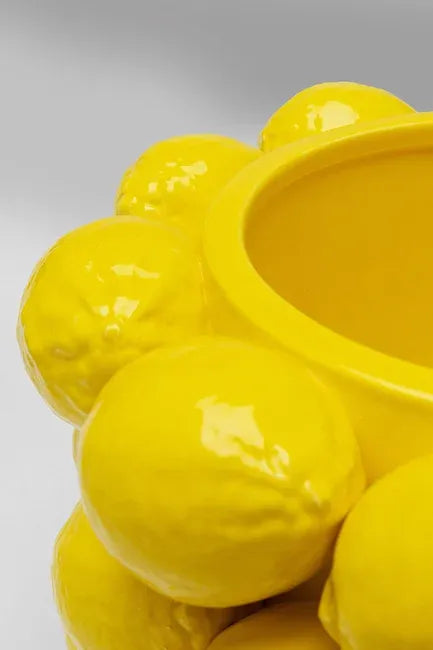 Mini Lemon Vase — Handmade Ceramic Decoration