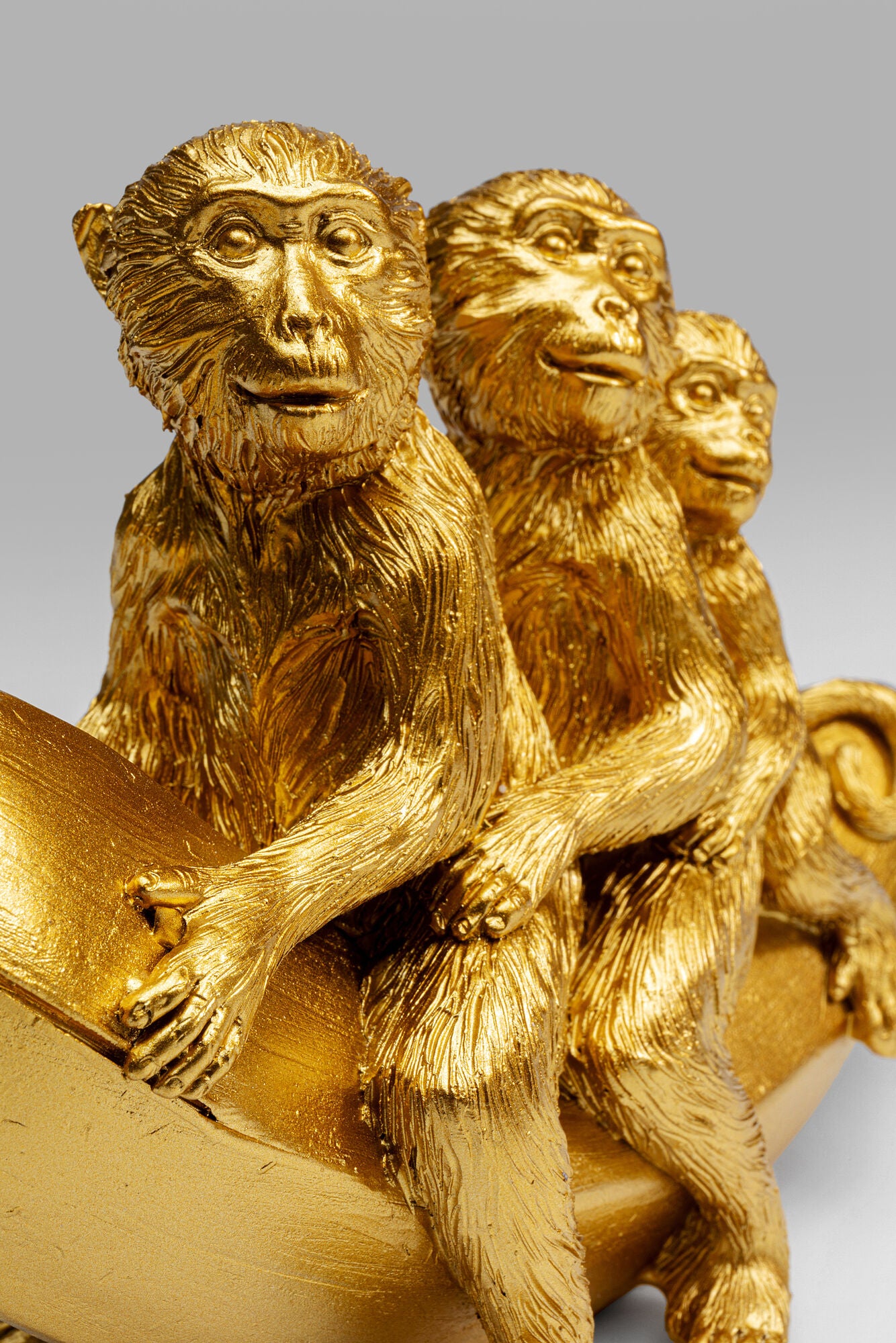 Monkeys on a Banana — Handmade Decorative Figurine