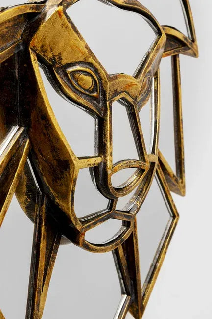 Mirrored Lion — Handmade Wall Decoration