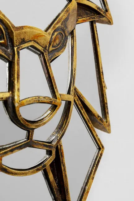 Mirrored Lion — Handmade Wall Decoration